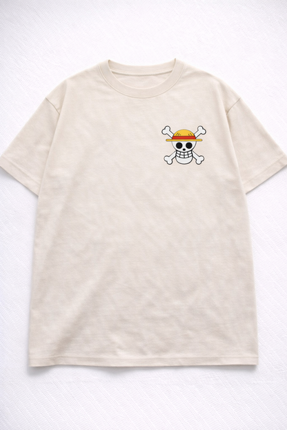 Oversized Monkey D. Luffy King of Freedom Anime Graphic T-Shirt