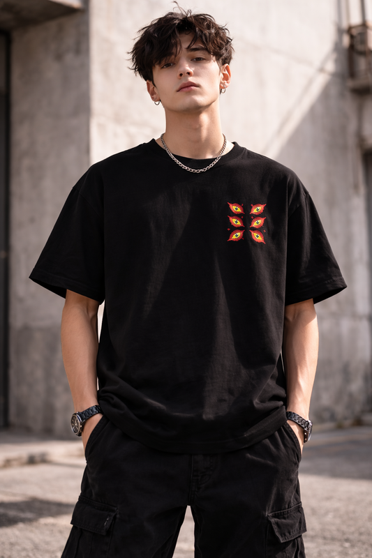 Oversized Kokushibo Upper Moon One Anime Graphic T-Shirt