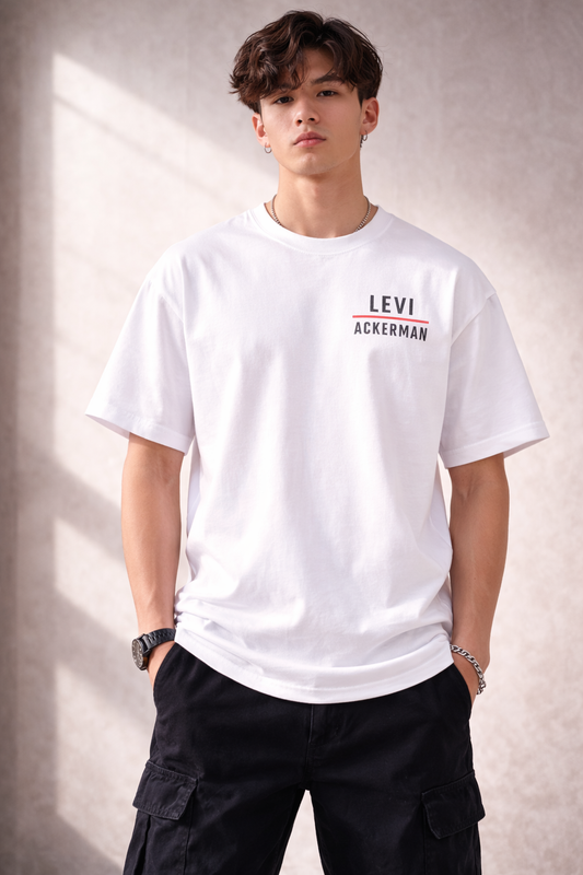 Oversized Eren Yeager Split Titan Anime Graphic T-Shirt