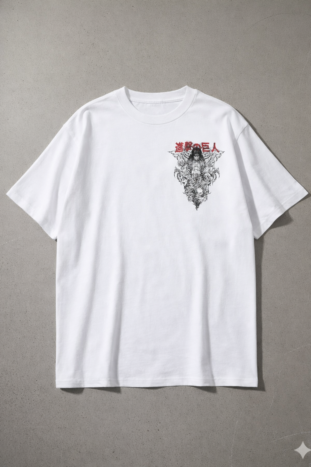 Oversized Eren Yeager Dark Manga Collage Anime Graphic T-Shirt