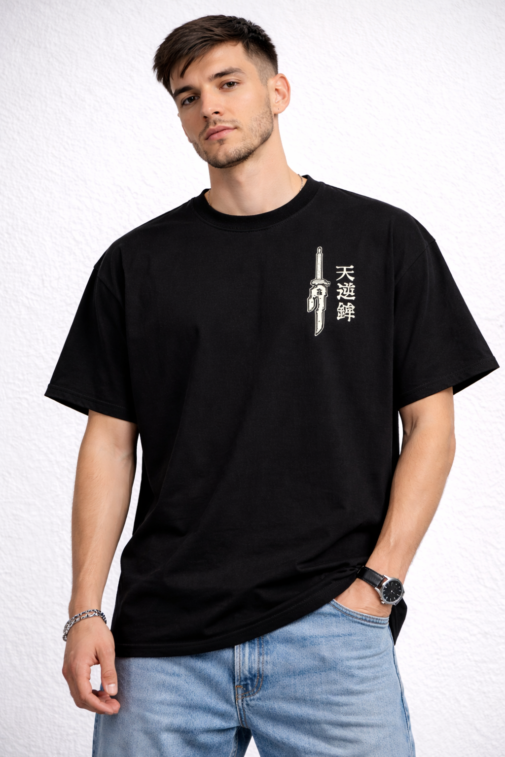 Oversized Toji Fushiguro Battle Rage Anime Graphic T-Shirt