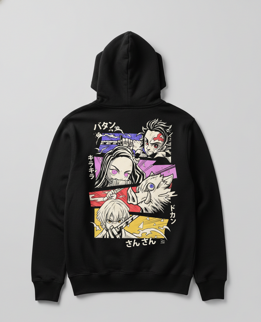 “Element Burst Squad” Demon Slayer Anime Hoodie