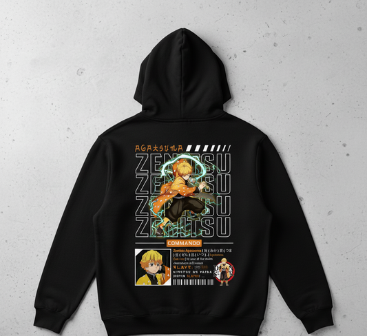 “Thunder Flash Strike” Demon Slayer Anime Hoodie
