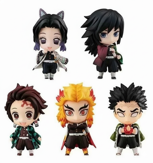 Demon Slayer Elite 5-Figure Set (10cm) – Unleash the Power of the Hashira!