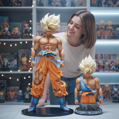 Dragon Ball Z – Super Saiyan Goku Deluxe Combo Set | 42 cm & 29 cm Figures | Collector’s Edition