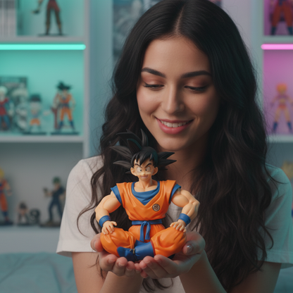 Dragon Ball Sitting Goku 8cm Figure | Classic Orange Gi Collectible