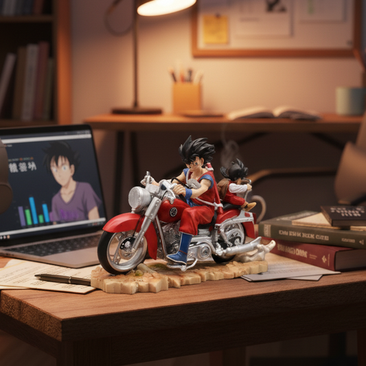 Dragon Ball Z Goku & Gohan 16cm Motorcycle Duo Figure – Limited Edition Collector’s Display