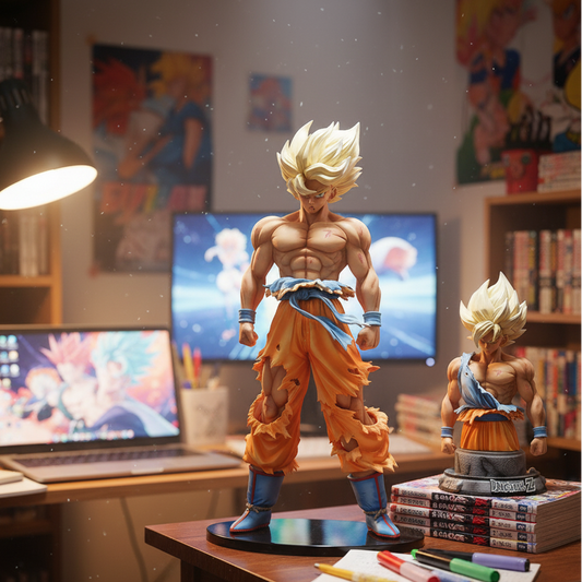 Dragon Ball Z – Super Saiyan Goku Deluxe Combo Set | 42 cm & 29 cm Figures | Collector’s Edition