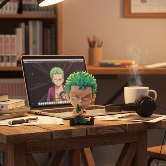 Roronoa Zoro Chibi Figure – “Sake Time” Edition | 8 cm Mini Collectible