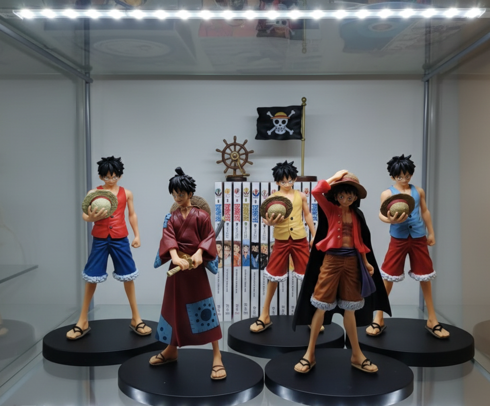 one Piece Luffy Ultimate 5-Figure Set (17cm) – Unleash the Pirate King’s Spirit!