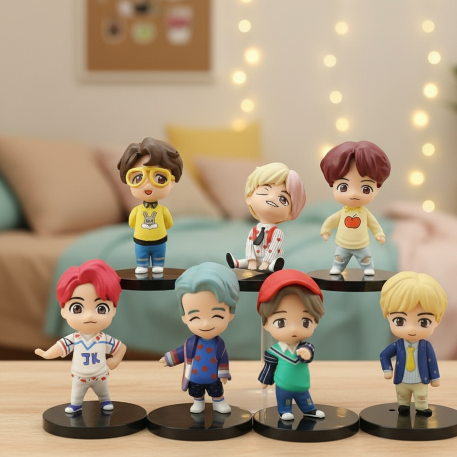 BTS Chibi Idol Deluxe Figure Set | 12 cm Premium Edition