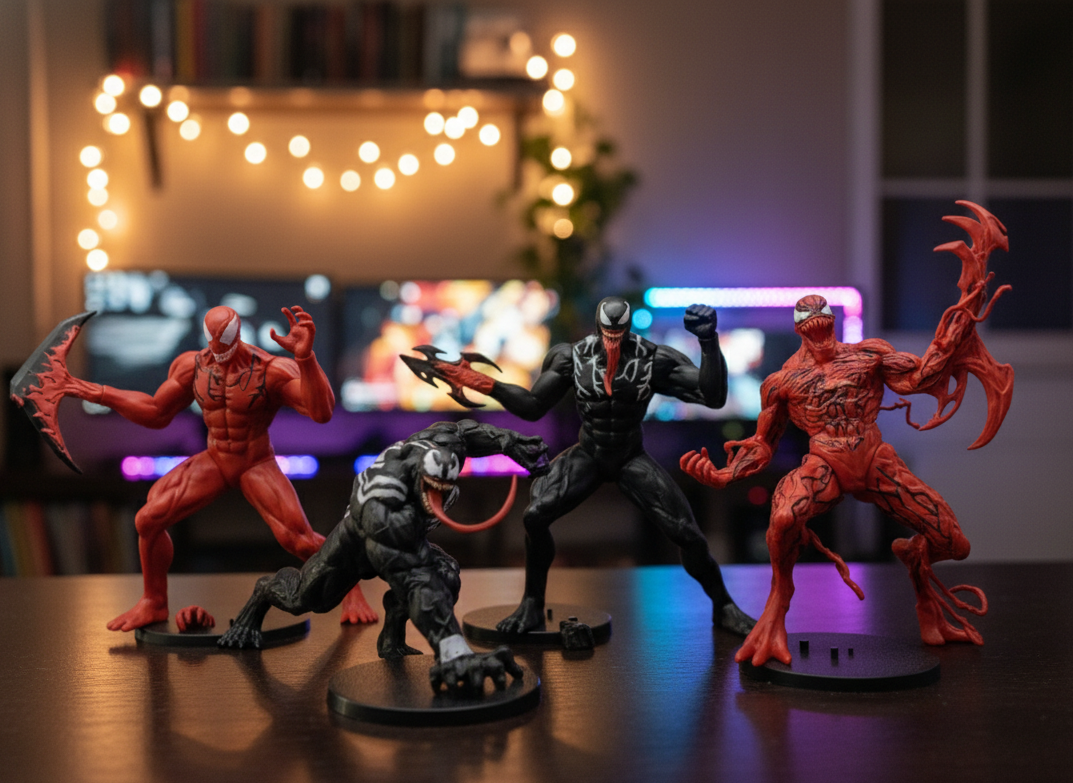 Venom vs Carnage: Ultimate Symbiote Showdown Figure Set | 16 cm Collector’s Edition