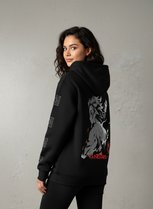 “Tanjiro – Flame-Born Spirit” Anime Inspired Hoodie