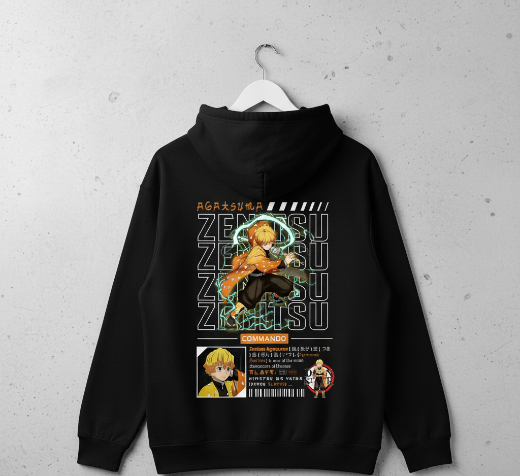 “Thunder Flash Strike” Demon Slayer Anime Hoodie