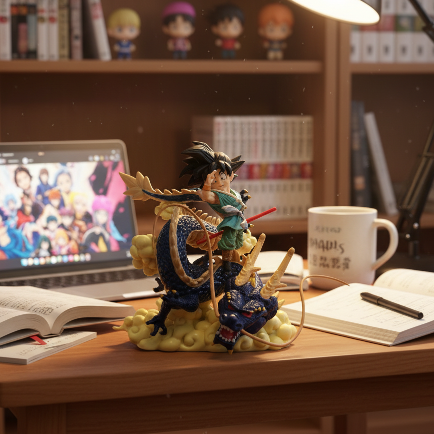 Dragon Ball Kid Goku Riding Shenron 15cm Figure | Premium Anime Collectible Statue