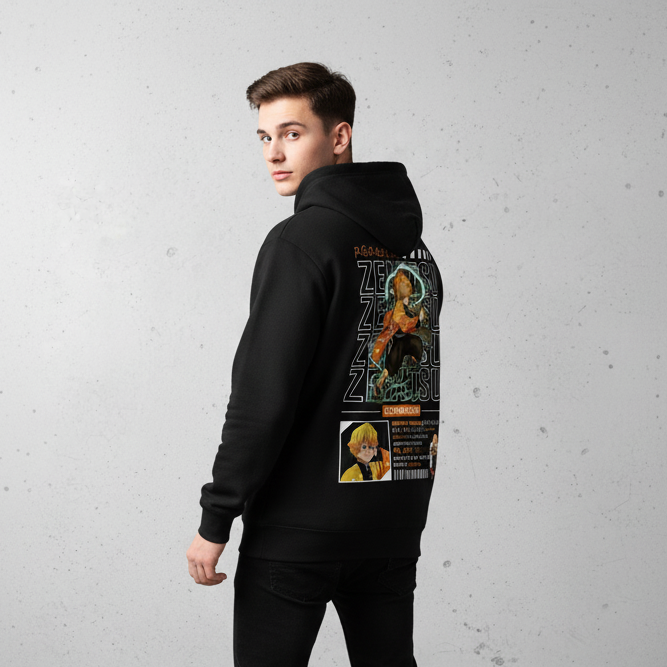 “Thunder Flash Strike” Demon Slayer Anime Hoodie