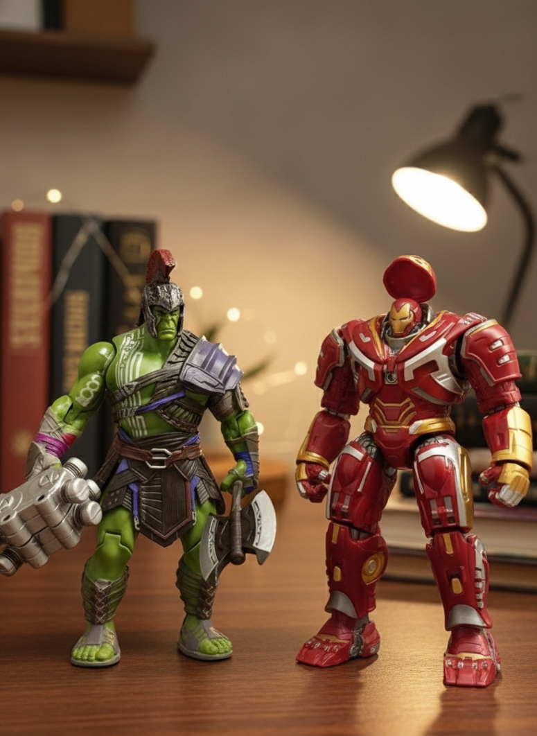 Marvel Gladiator Hulk vs Hulkbuster Action Figure Set | 18 cm Edition