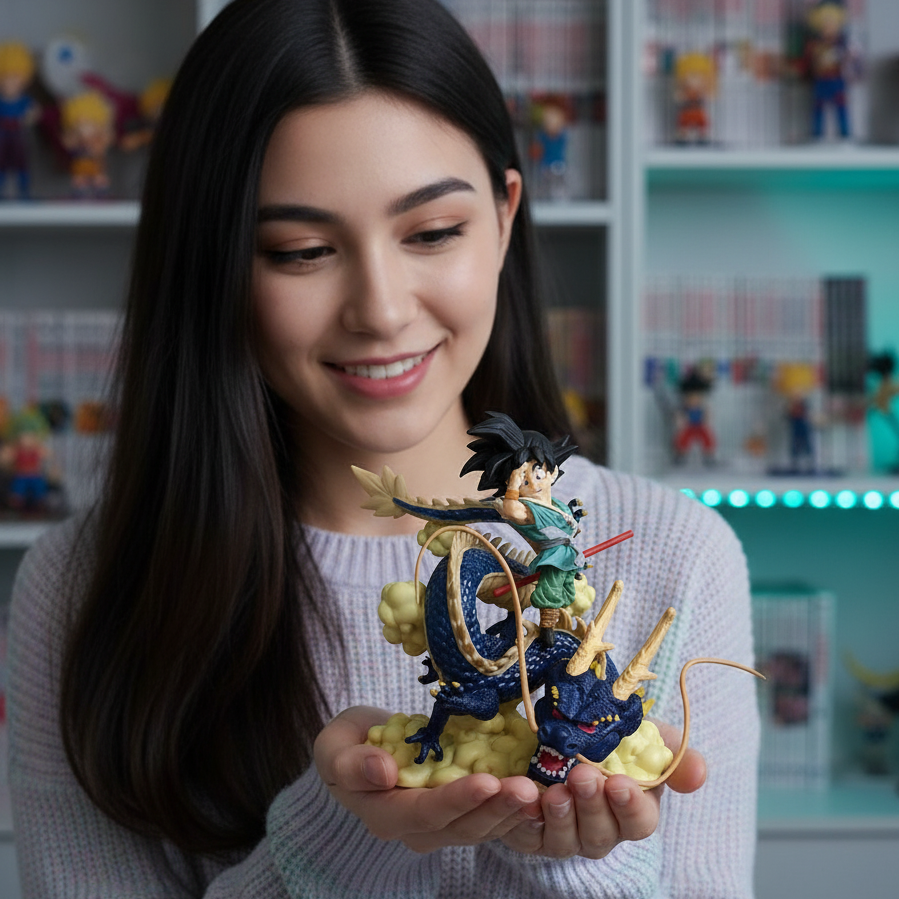 Dragon Ball Kid Goku Riding Shenron 15cm Figure | Premium Anime Collectible Statue