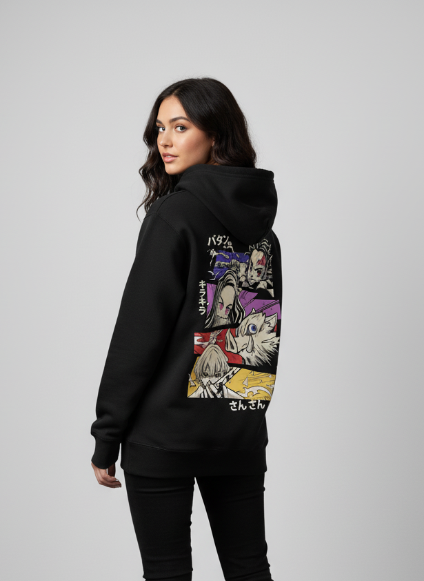 “Element Burst Squad” Demon Slayer Anime Hoodie