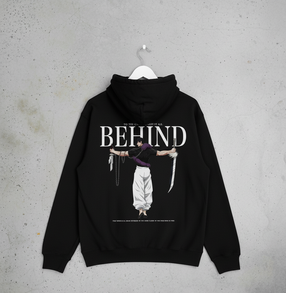 “Left It All Behind” Toji-Inspired Anime Hoodie