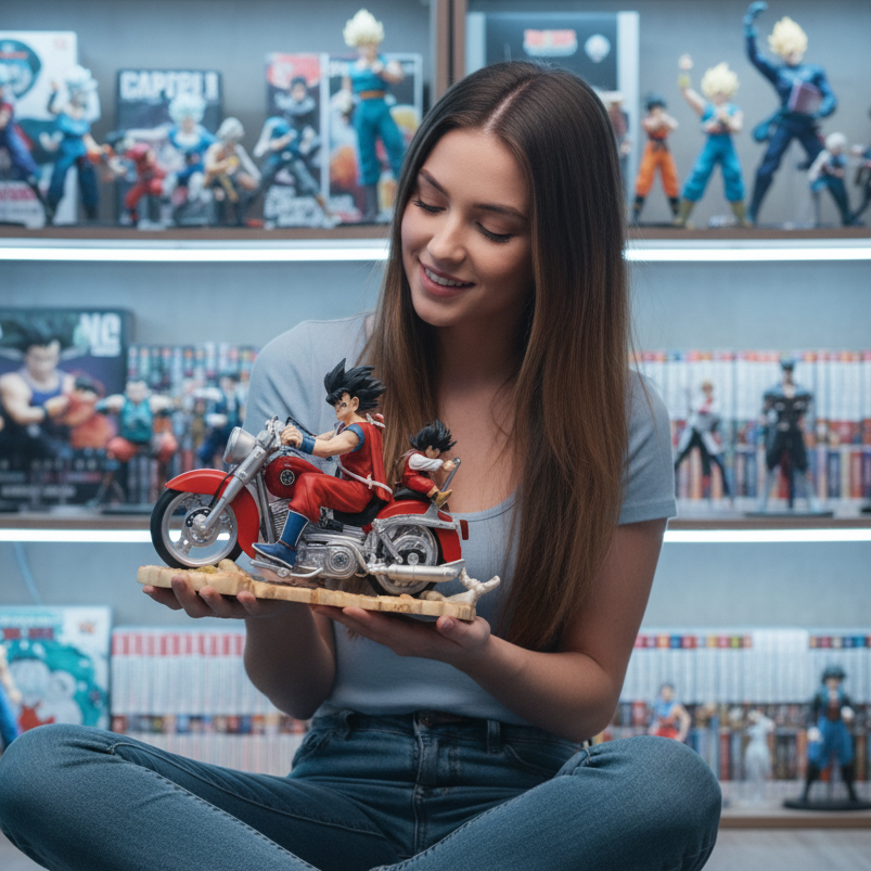 Dragon Ball Z Goku & Gohan 16cm Motorcycle Duo Figure – Limited Edition Collector’s Display