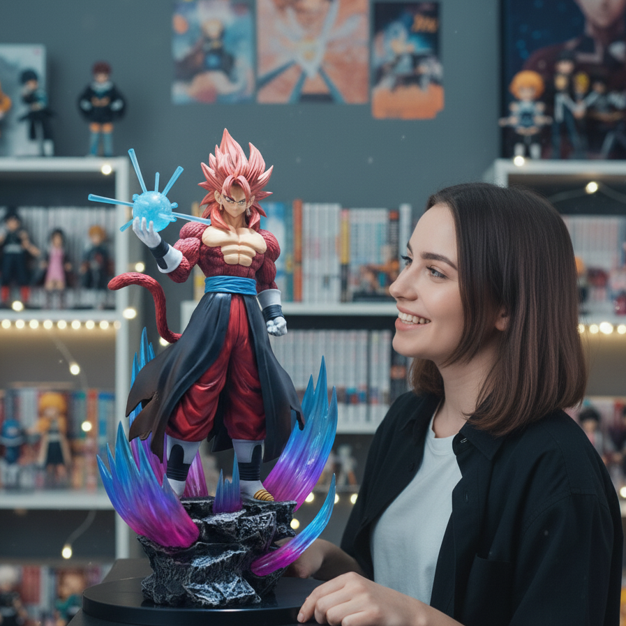 Dragon Ball GT – Super Saiyan 4 Goku 37.5cm Collectible Figure | Energy Aura Edition