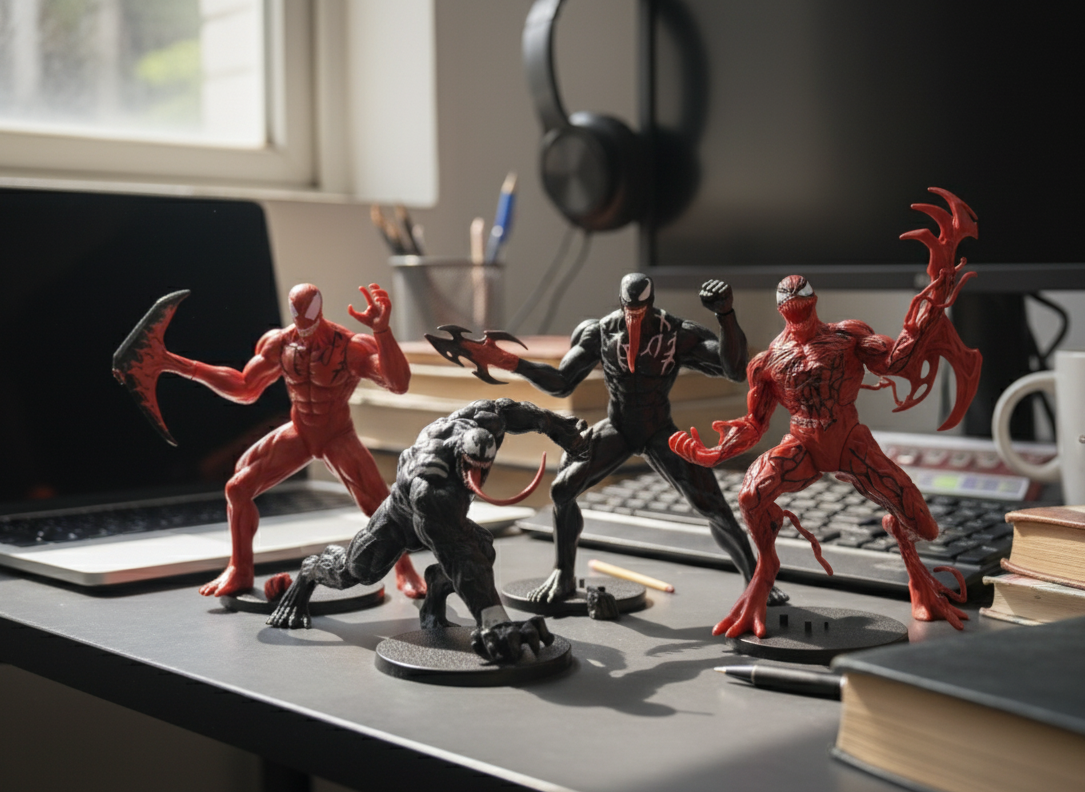 Venom vs Carnage: Ultimate Symbiote Showdown Figure Set | 16 cm Collector’s Edition