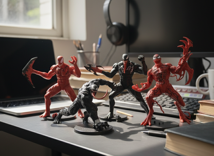 Venom vs Carnage: Ultimate Symbiote Showdown Figure Set | 16 cm Collector’s Edition