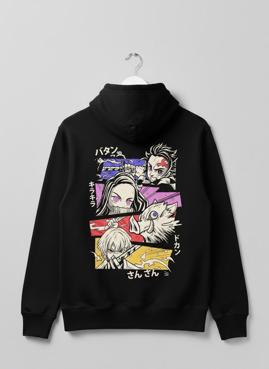 “Element Burst Squad” Demon Slayer Anime Hoodie