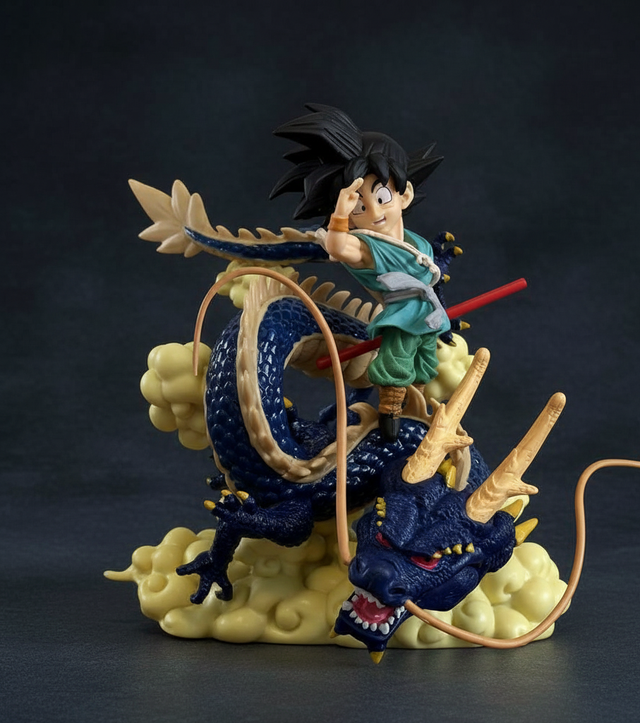 Dragon Ball Kid Goku Riding Shenron 15cm Figure | Premium Anime Collectible Statue