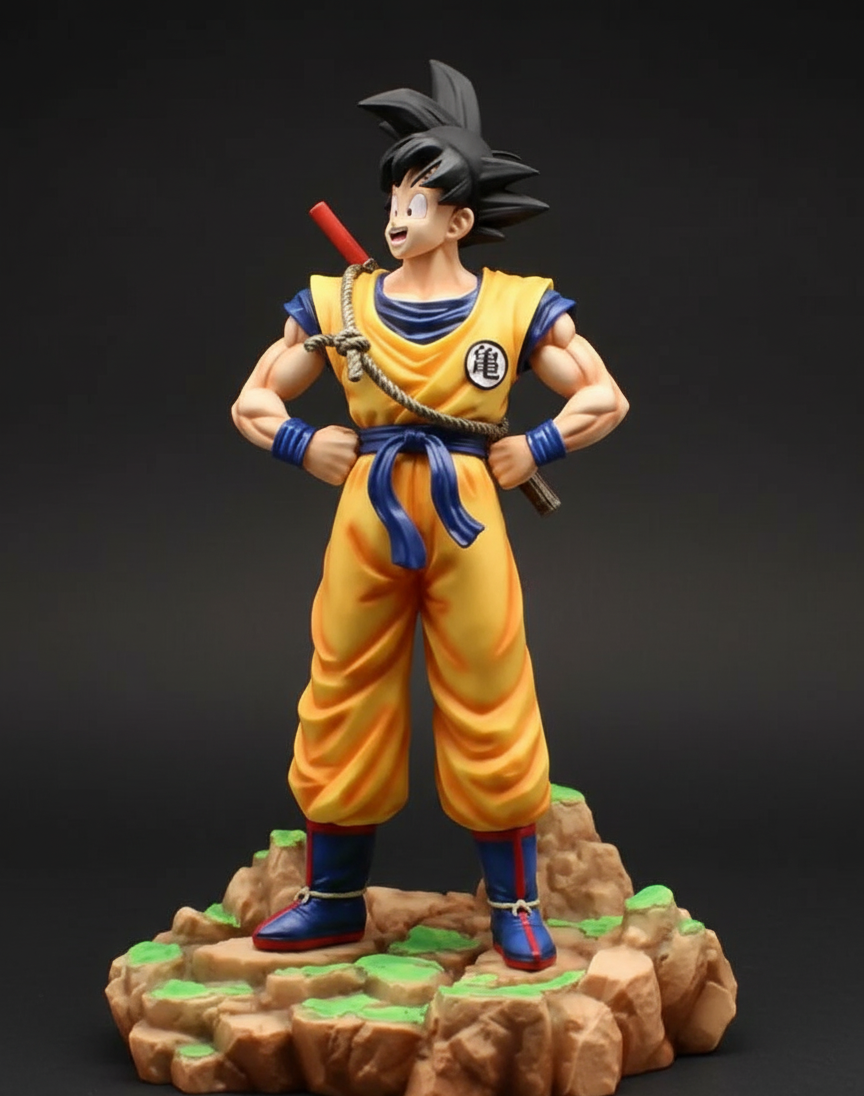 Dragon Ball Z Goku Standing on Rocky Base 33cm Figure | Premium Collector Edition