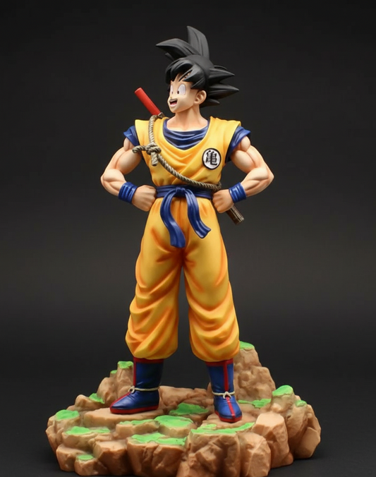 Dragon Ball Z Goku Standing on Rocky Base 33cm Figure | Premium Collector Edition
