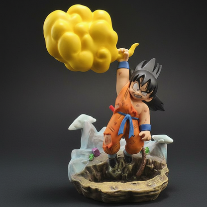 Dragon Ball Kid Goku Flying on Nimbus 10cm Figure | Classic Anime Collectible