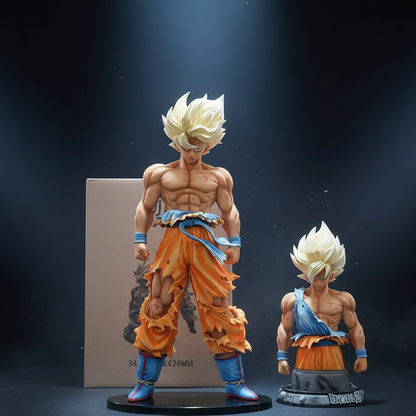 Dragon Ball Z – Super Saiyan Goku Deluxe Combo Set | 42 cm & 29 cm Figures | Collector’s Edition