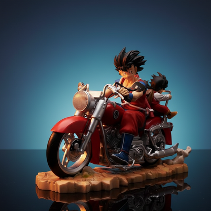 Dragon Ball Z Goku & Gohan 16cm Motorcycle Duo Figure – Limited Edition Collector’s Display