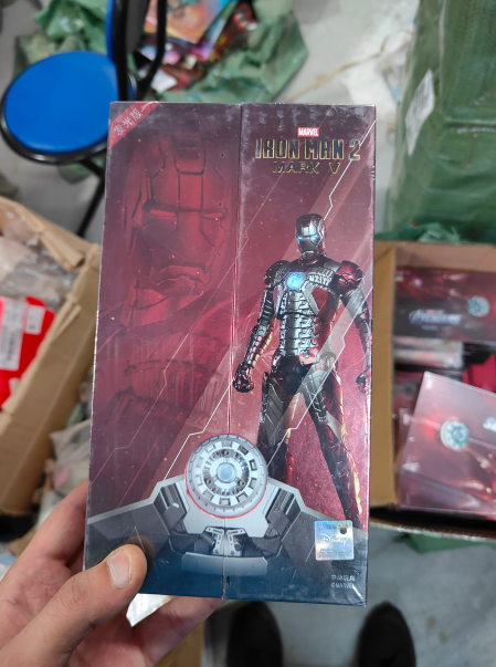 Original ZD Collection – Iron Man Mark V (Suitcase Armor) Premium Figure with LED Light (With Official Box)