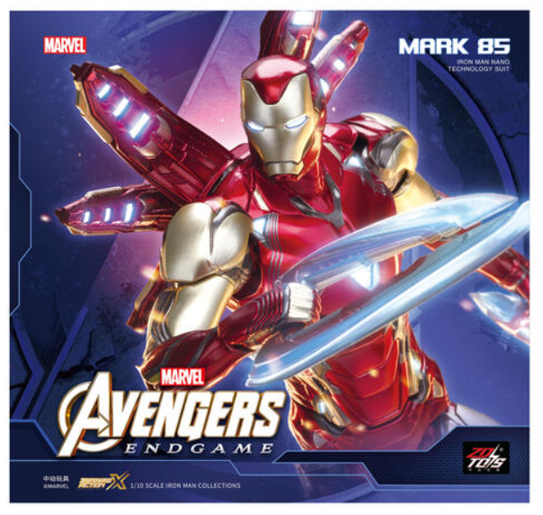 Original ZD Collection – Iron Man Mark 85 (Avengers Endgame) Premium Figure with LED Light (With Official Box)