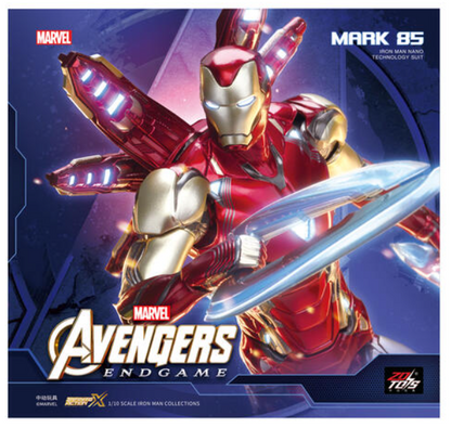 Original ZD Collection – Iron Man Mark 85 (Avengers Endgame) Premium Figure with LED Light (With Official Box)