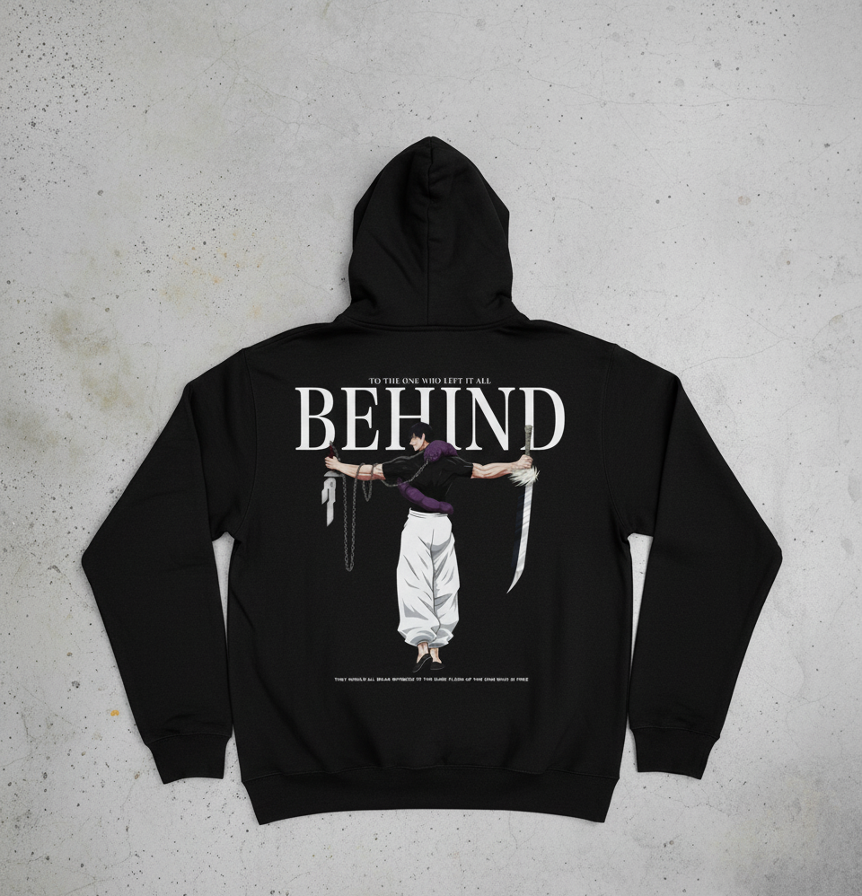 “Left It All Behind” Toji-Inspired Anime Hoodie