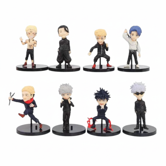 Jujutsu Kaisen Mini 8-Figure Set (9cm) – The Ultimate Chibi Sorcerer Collection!