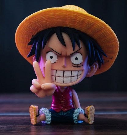 One Piece – Monkey D. Luffy Mini Figure (9cm) | “Straw Hat Victory Pose” Edition