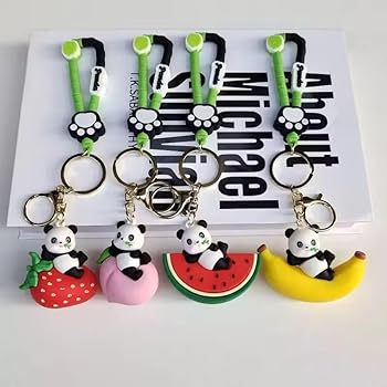 Panda Fruit Keychain – Cute, Colorful & Impossible to Ignore