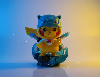 Pikachu (Blastoise Armor Edition) Collectible Figure | 12 cm