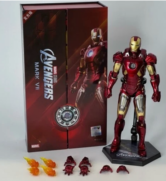 Original ZD Collection – Iron Man Mark VII Premium Figure with LED Light (With Official Box)