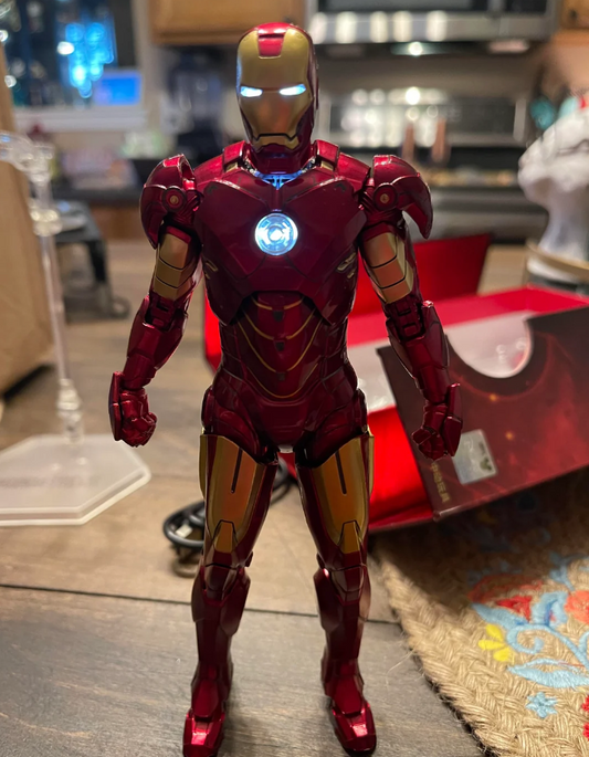Original ZD Collection – Iron Man Mark IV (Iron Man 2) Premium Figure with LED Light (With Official Box)