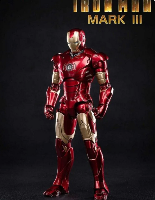 Original ZD Collection – Iron Man Mark III Premium Figure with LED Light (With Official Box)