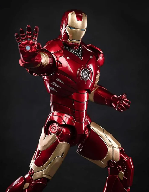 Original ZD Collection – Iron Man Mark III Premium Figure with LED Light (With Official Box)