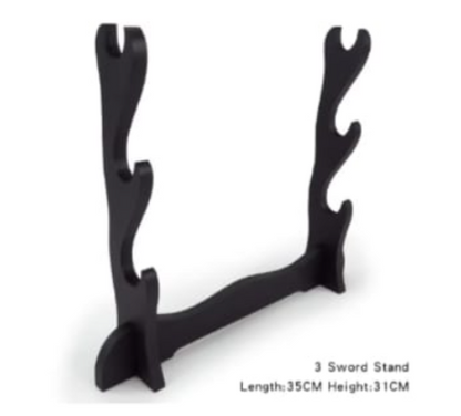 3-Tier Wooden Sword Stand – 35cm x 31cm