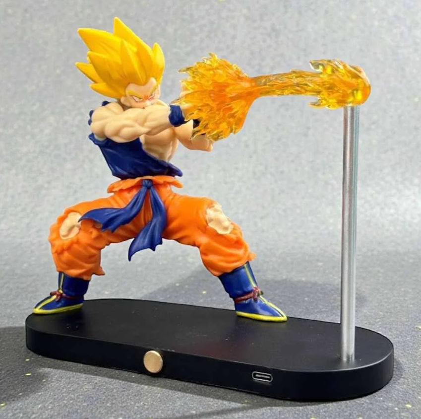 Super Saiyan Goku Energy Blast Figure – 16cm LED Light Display Edition
