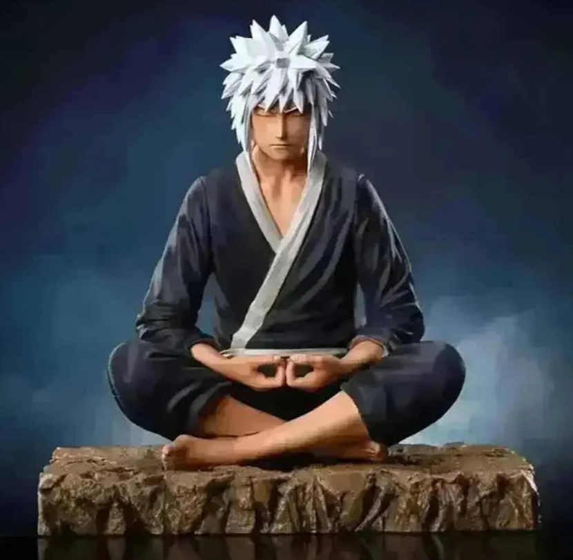 Jiraiya Sage Meditation Pose Figure – 15cm Premium Display Edition
